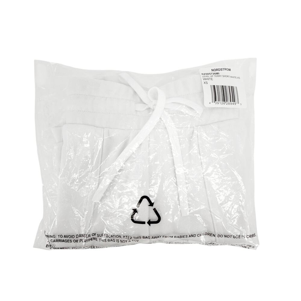 Z by ZELLA Level Up Terry Shorts in White XS - Picture 9 of 9